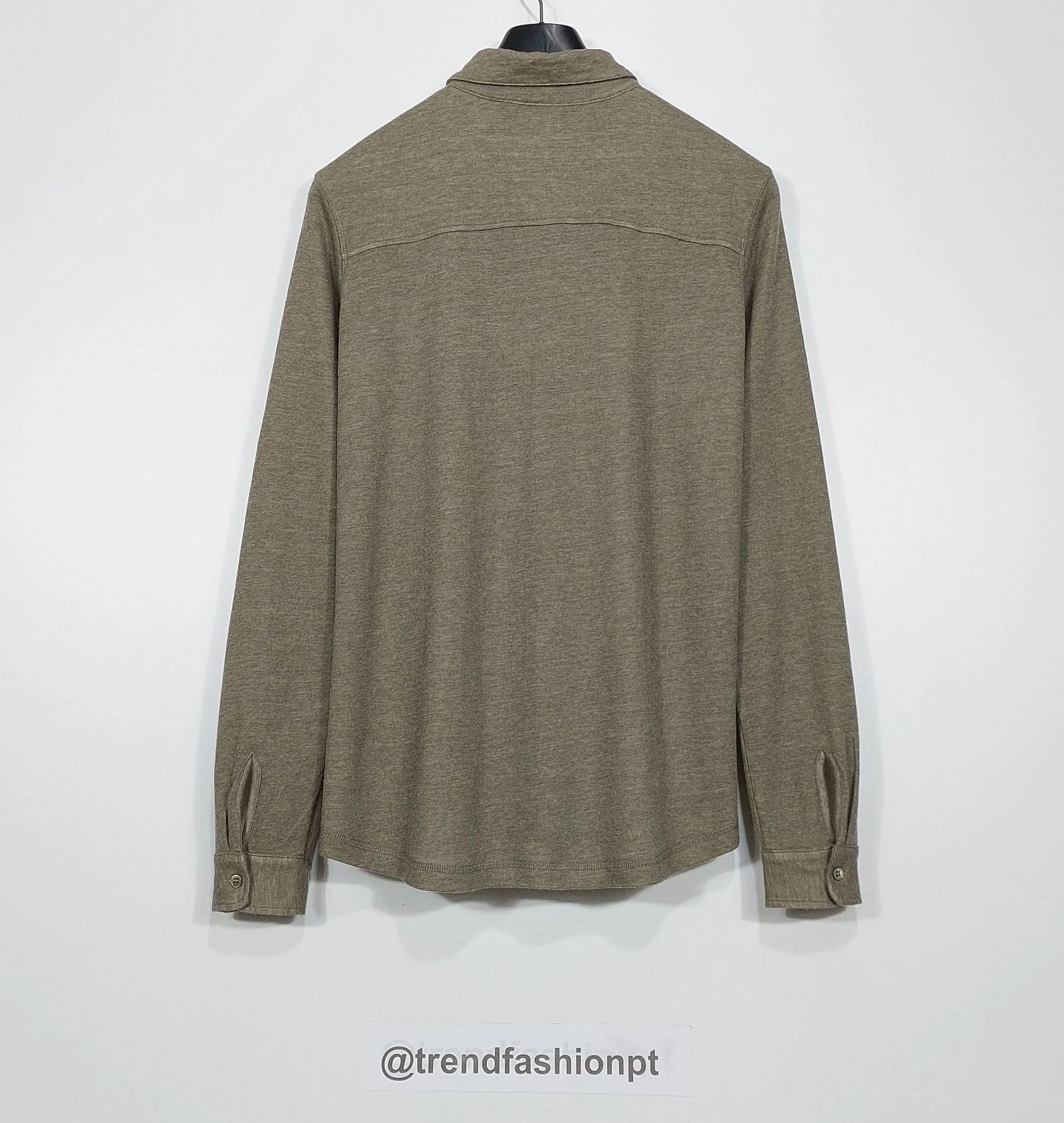 Camisa de manga larga con bolsillo Majestic Filatures - marrón claro L – photo 8